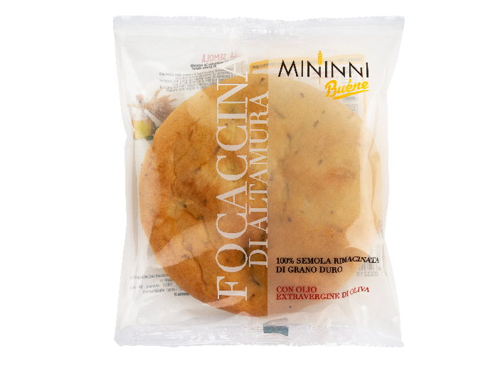 Focaccia di grano duro surgelata con pomodorini
